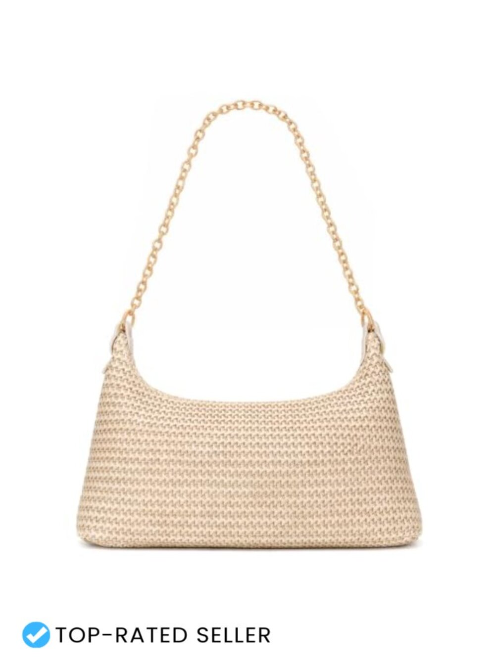 Boho Woven Straw Shoulder Bag Sling Summer Beach Tote Vacation Purse Handbag